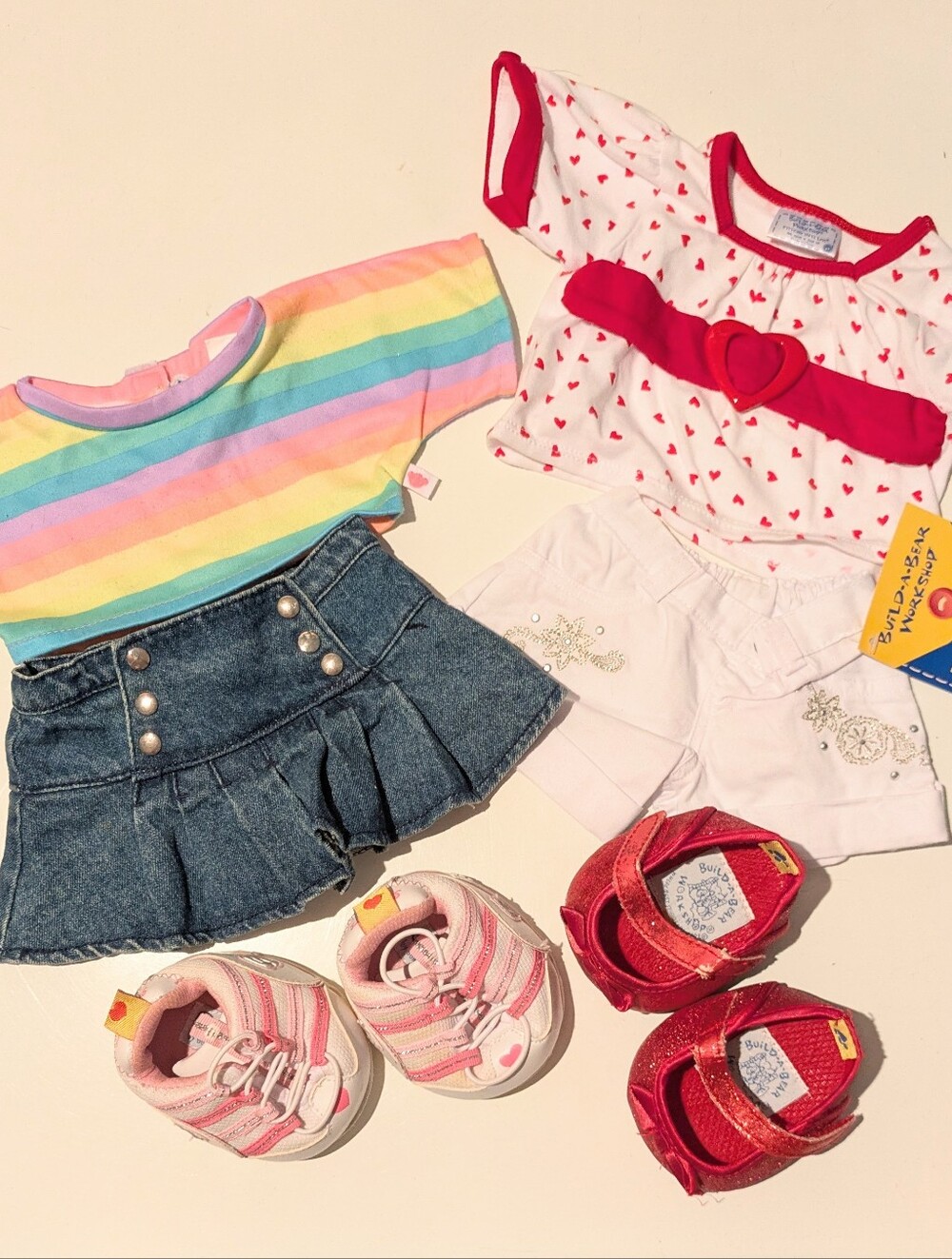 BABW Build A Bear Workshop Two UNIQUE Fun Outfits for Girls